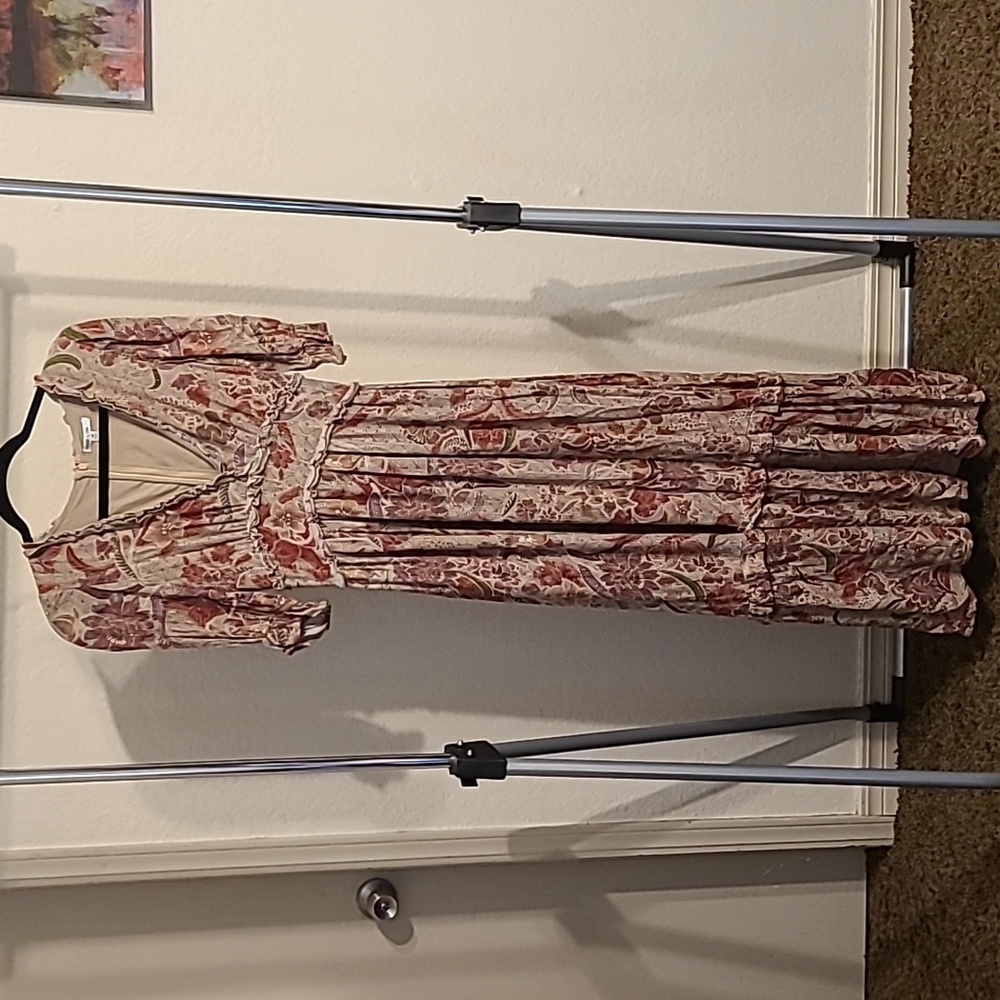 Anthropologie - BTFL-Life Ruffled Floral Maxi Dress Size XS